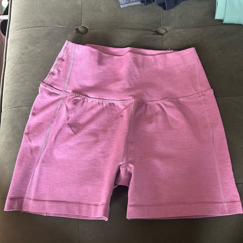 Alphalete Pink Athletic Shorts High-Waisted Performance